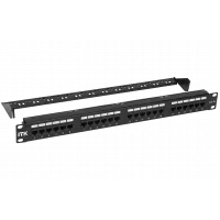 PP24-1UC5EU-D05-1 ITK 1U патч-панель кат.5Е UTP, 24 порта (Dual) с каб.орг.