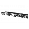Hyperline PPBL3-19-24S-RM Модульная патч-панель 19", 24 порта, Flat Type, 1U, для модулей Keystone Jack, с задним кабельным организатором (без модулей)