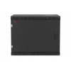 Шкаф телекоммуникационный настенный разборный черный 19”,9U(600x450), ШТ-НСр-9U-600-450-М-Ч дверь металл ССД