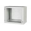 Шкаф телекоммуникационный настенный разборный 19”,9U(600x450), ШТ-НСр-9U-600-450-П дверь перфорированная ССД