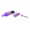 427433 Hyperline PLUD-8P8C-S-C6-VL Разъем RJ-45 (8P8C) под витую пару, полевая заделка, категория 6, неэкранированный, для одножильного кабеля, зажимн