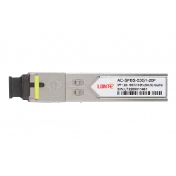Модуль SFP WDM 1.25G Tx1550/Rx1310 20km SC DDM  Industrial