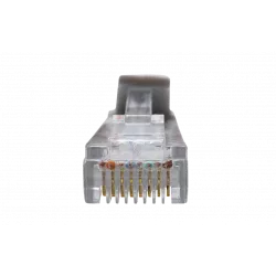 10-0145 SUPRLAN Патч-корд UTP 5e 4x2 26AWG (7x0.16mm) Cu LSZH серый 5м