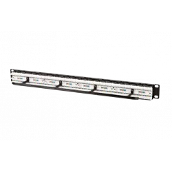 32809 Hyperline PPHD-19-48-8P8C-C5e-110D Патч-панель высокой плотности 19", 1U, 48 портов RJ-45, категория 5e, Dual IDC
