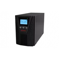 SMALLT1A10S Онлайн ИБП, Small Tower, 1000VA/900W, 2xSchuko, USB, 3x7Ач