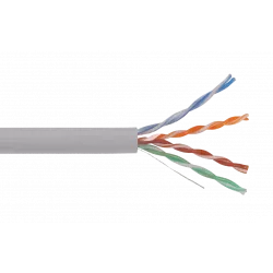 LC2-C5E04-111 ITK Кабель связи витая пара U/UTP, кат.5E 4х2х24AWG PATCH, 500м, серый