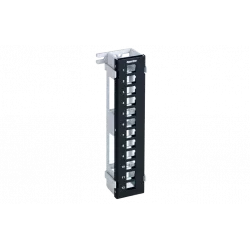 37788 Hyperline PPWBL-12 Модульная настенная патч-панель на 12 портов, для модулей Keystone Jack, с подставкой