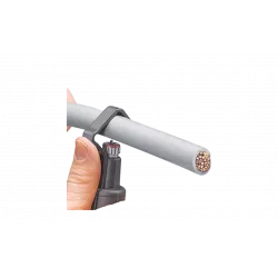 KN-1630135SB Стриппер для круглого кабеля из ПВХ, резины, силикона, тефлона (ПТФЭ), Ø 6 -29 мм, длина 135 мм, SB