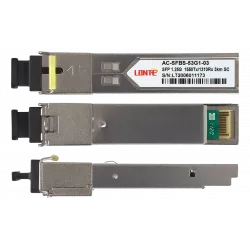 SFP WDM 1.25G Tx1550/Rx1310 3km SC DDM