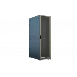 Шкаф телеком. напольный серверный ЦОД 19",42U(800x1200) , ШТ-НП-СЦД-42U-800-1200-П2П передняя дверь перфорированная,задняя перф.двойная. RAL9005