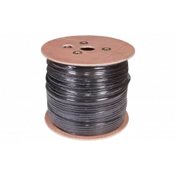 01-0046 REXANT Кабель витая пара UTP 4PR 24AWG, CAT5e наружный (OUTDOOR) + ТРОС*1 (бухта 305 м)