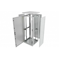 Шкаф телекоммуникационный напольный 19",47U(800x800), ШТ-НП-47U-800-800-М, передняя дверь металл ССД
