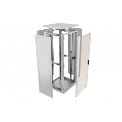 Шкаф телекоммуникационный напольный 19",42U(600x600), ШТ-НП-42U-600-600-П, передняя дверь перфорированная ССД