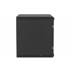 Шкаф телекоммуникационный настенный разборный черный 19”,9U(600x450), ШТ-НСр-9U-600-450-М-Ч дверь металл ССД