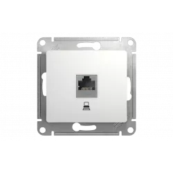 Розетка 1xRJ45 Cat.5 Schneider Electric GLOSSA, белый