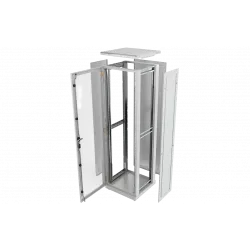 Шкаф телекоммуникационный напольный 19",42U(600x600), ШТ-НП-42U-600-600-П, передняя дверь перфорированная ССД