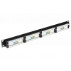 PP24-1UC5ES-D05 ITK 1U патч-панель кат.5Е STP, 24 порта (Dual), с кабельным органайзером