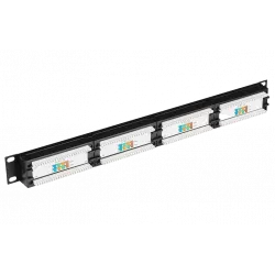 PP24-1UC5ES-D05 ITK 1U патч-панель кат.5Е STP, 24 порта (Dual), с кабельным органайзером