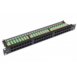 10-0406 SUPRLAN Патч-панель высокой плотности 19'. 48 портов RJ-45. UTP. Cat.5e. 1U